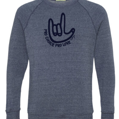 love hand sweatshirt