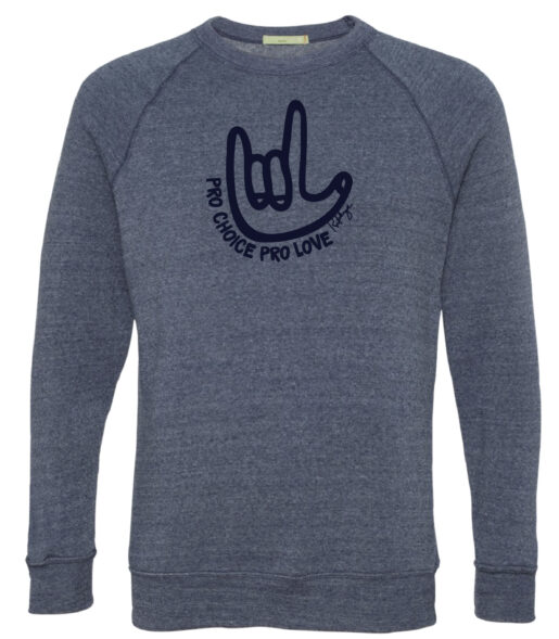love hand sweatshirt
